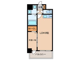 ミラージュパレス難波グランツの物件間取画像